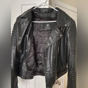 Brand new leather biker jacket